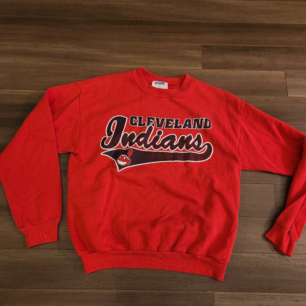 Vintage 80's Cleveland Indians crewneck,  Men's Large *